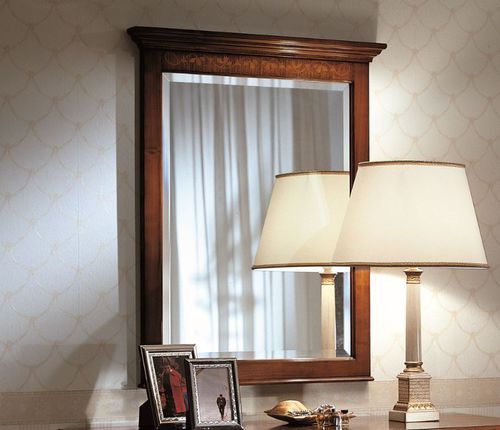 Specchio a muro - D 704 - MOLETTA MOBILI - per hotel / classico / rettangolare