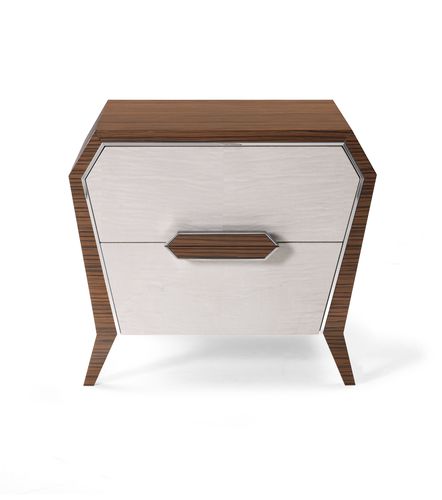 Comodino contemporaneo - AN 741 P - MOLETTA MOBILI - in legno / con supporto in legno / con cassetti