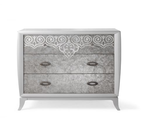Cassettone contemporaneo - AN 722 - MOLETTA MOBILI - impiallacciato in legno / rettangolare / 3 cassetti