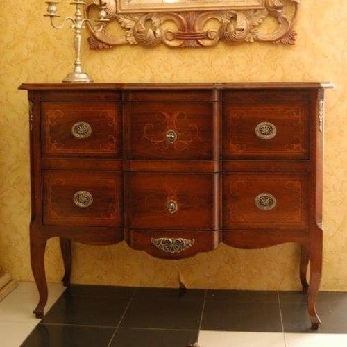 Cassettone con piedi alti - M700 - MOLETTA MOBILI - in stile / in noce / personalizzabile