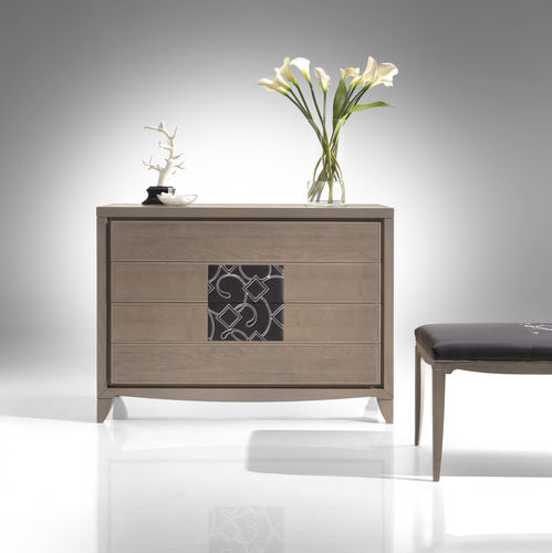 Cassettone contemporaneo - ST 732 - MOLETTA MOBILI - in pelle / in frassino / artigianale