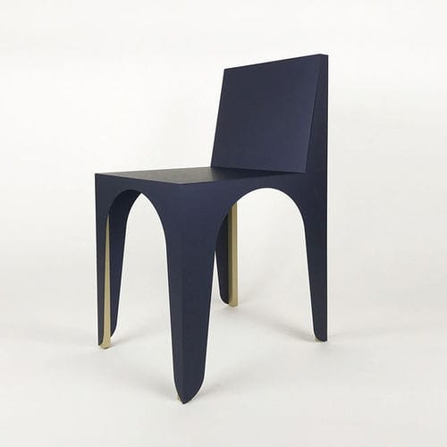 Sedia contemporanea - Gio - L'Alufacture - da interno / in alluminio anodizzato / in lamiera
