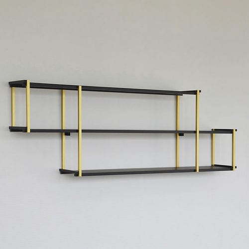 Mensola - Regula  - L'Alufacture - Art Deco / in alluminio / con contenitore