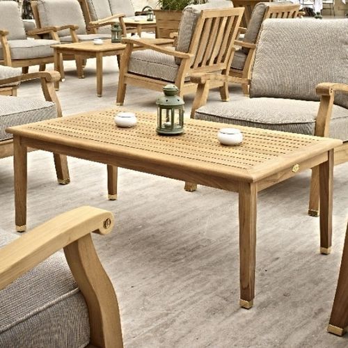 Tavolino basso contemporaneo - HERITAGE - Arco arredi
Arco arredi - in teak / con supporto in teak / rettangolare
