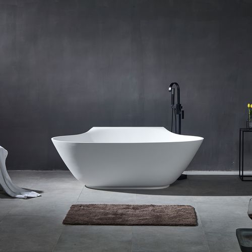 Vasca da bagno ovale - YL6047 - FOSHAN ARTLAND SANITARY WARE CO.LTd. - da appoggio / ghisa minerale / in Corian®