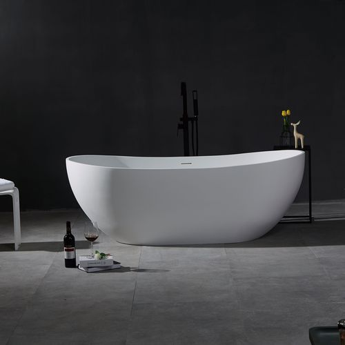 Vasca da bagno ovale - YL6074 - FOSHAN ARTLAND SANITARY WARE CO.LTd. - da appoggio / ghisa minerale / in Solid Surface