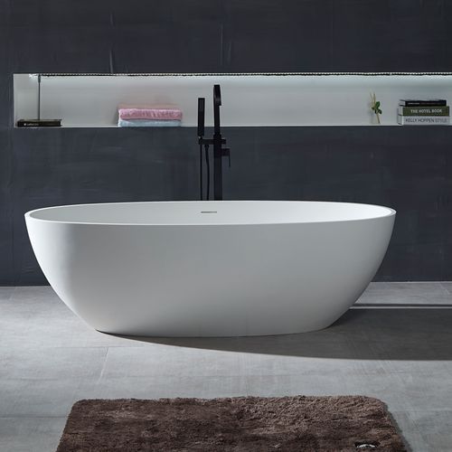 Vasca da bagno ovale - YL6045 - FOSHAN ARTLAND SANITARY WARE CO.LTd. - da appoggio / ghisa minerale / in Solid Surface