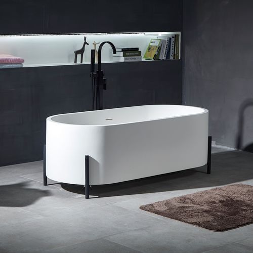 Vasca da bagno ovale - YL6077 - FOSHAN ARTLAND SANITARY WARE CO.LTd. - da appoggio / in composito / in PMMA
