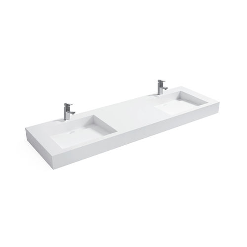 Piano lavabo doppio - YL1111 - FOSHAN ARTLAND SANITARY WARE CO.LTd. - ghisa minerale / in Solid Surface