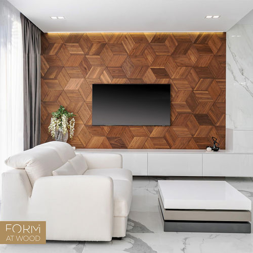 Pannello decorativo in rovere - CARO - FORM AT WOOD - in legno compensato / in noce americano / in legno massiccio