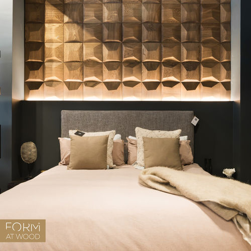 Pannello decorativo da parete - PILLOW - FORM AT WOOD - di rivestimento / per interni / per muro