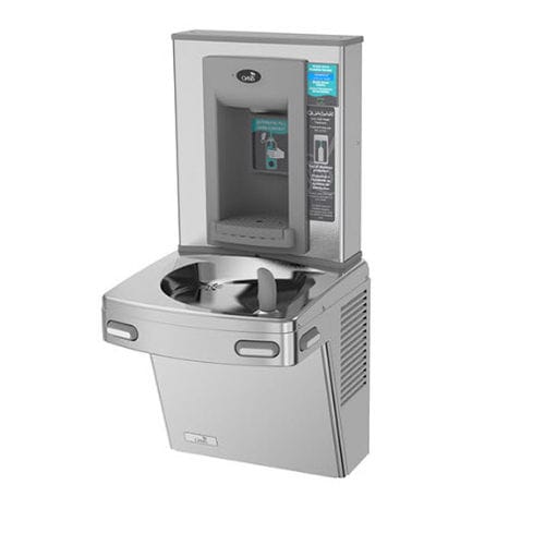 Fontanella con controllo elettronico - QUASAR VERSAFILLER P8EBQY - OASIS - con trattamento UVC-LED / senza contatto / da parete
