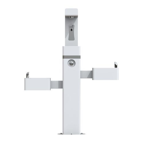 Fontanella da esterno - DUAL +2 - OASIS - in plastica / in acciaio inossidabile / per spazi pubblici