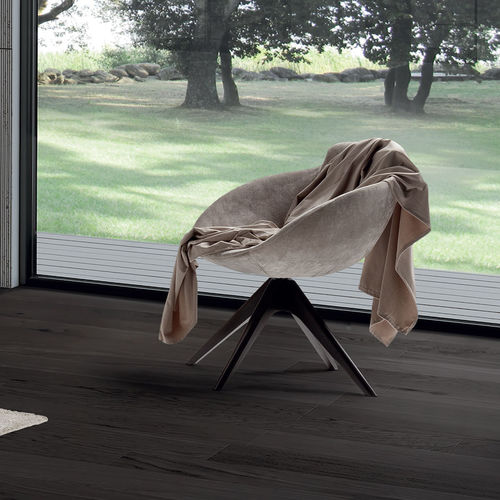 Poltrona contemporanea - TULA - Conte - in pelle / in tessuto / in legno dipinto