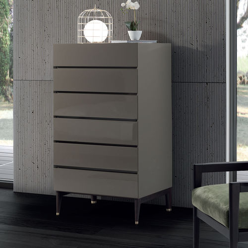 Cassettiera contemporanea - HUGS - Conte - in legno laccato / in frassino / in legno massiccio