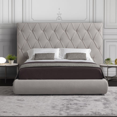 Letto matrimoniale - IVONNE  - Conte - contemporaneo / imbottito / con testiera