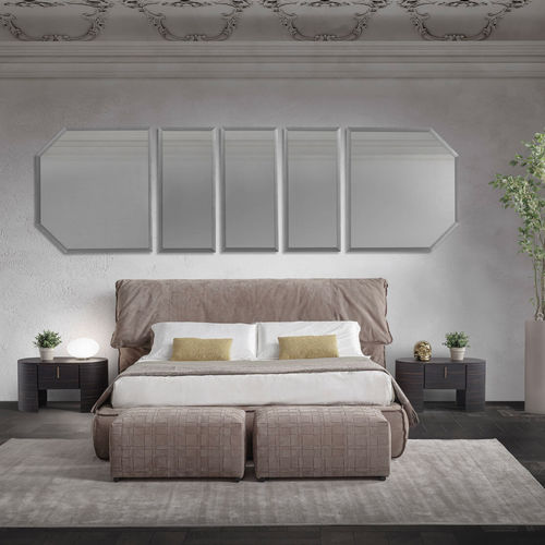 Letto matrimoniale - Soft - Conte - contemporaneo / imbottito / con testiera