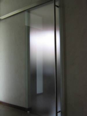 Sistema scorrevole in alluminio - Yokas - Casma - in acciaio inossidabile / per porta in vetro / a muro