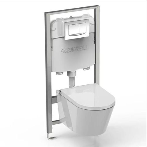 Serbatoio per sciacquone in polietilene ad alta densità HDPE - CJ701 - Oceanwell - a incasso / a comando manuale