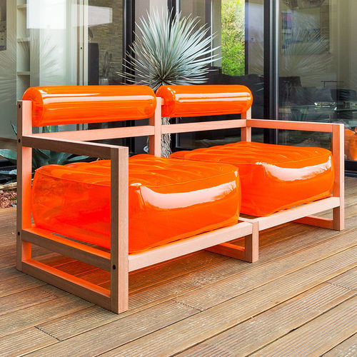 Divano contemporaneo - YOKO EKO - MOJOW DESIGN - da esterno / in poliuretano / impermeabile
