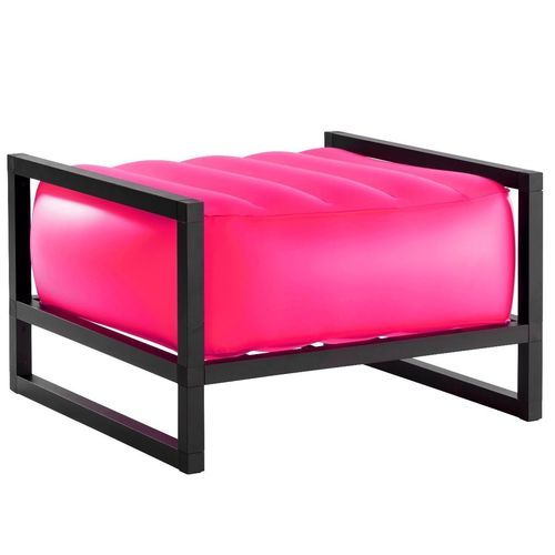 Pouf contemporaneo - Yoko - MOJOW DESIGN - in legno / in poliuretano / rettangolare