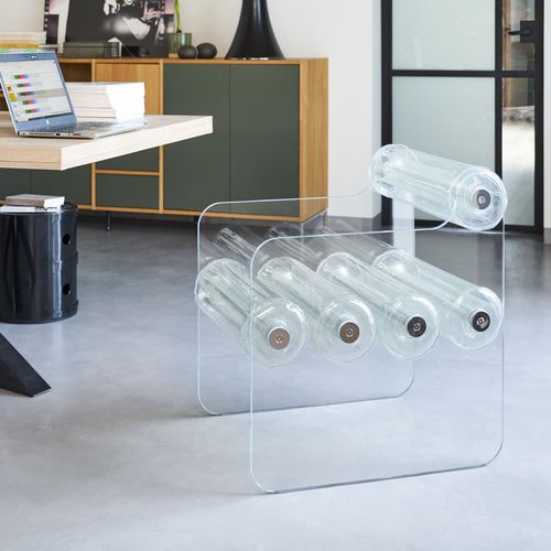 Poltrona design originale - MW04 - MOJOW DESIGN - in poliuretano / in acciaio inossidabile / in vetro