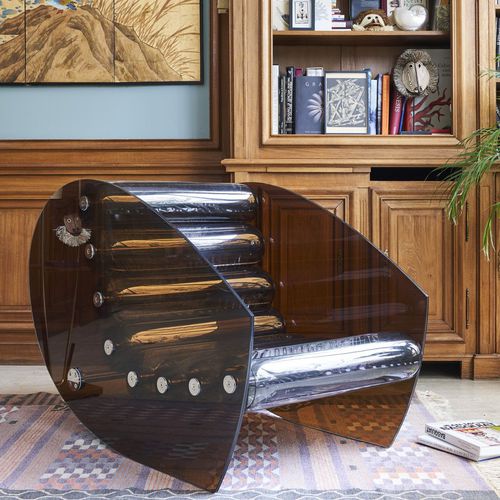 Poltrona contemporanea - MW05  - MOJOW DESIGN - in poliuretano / in acciaio inossidabile / in vetro