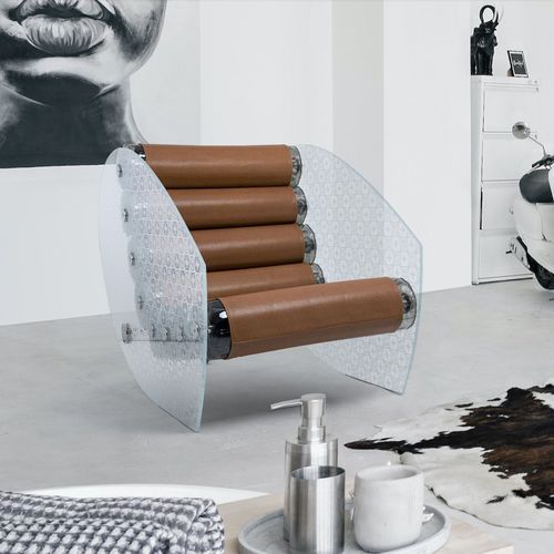 Poltrona contemporanea - MW05  - MOJOW DESIGN - in tessuto / in elastomero / in acciaio inossidabile