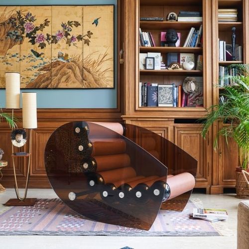 Poltrona design originale - MW05 - MOJOW DESIGN - in tessuto / in poliuretano / in acciaio inossidabile