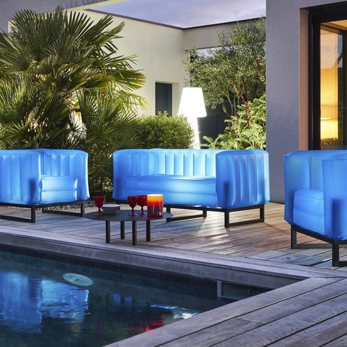 Set lounge da giardino contemporaneo - Yomi - MOJOW DESIGN - in alluminio / in poliuretano / per uso residenziale