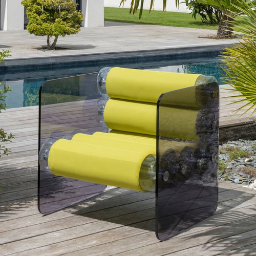 Poltrona design originale - MW01 - MOJOW DESIGN - in poliuretano / in acciaio inossidabile / in PMMA