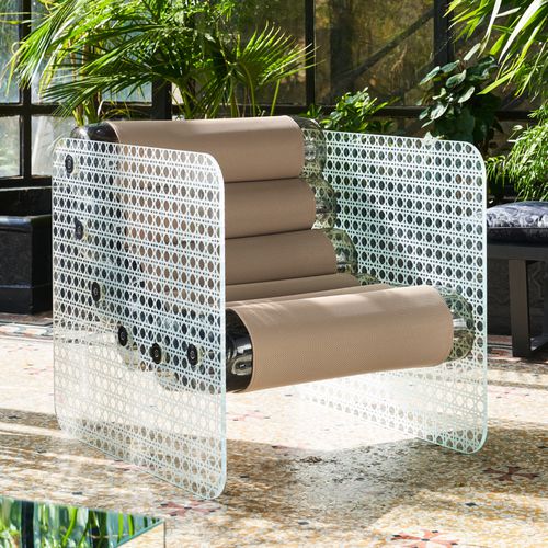 Poltrona design originale - MW02 "Jungle" EDITION - MOJOW DESIGN - in tessuto / in poliuretano / in acciaio inossidabile