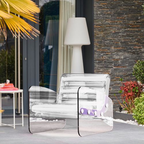 Poltrona design originale - MW03 - MOJOW DESIGN - in poliuretano / in acciaio inossidabile / in PMMA