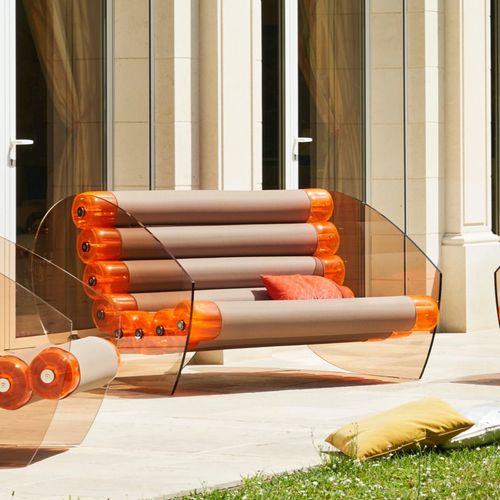Divano compatto - MW05 - MOJOW DESIGN - design originale / da esterno / in tessuto