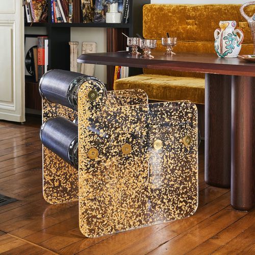 Sedia design originale - MW04 "GOLD" EDITION - MOJOW DESIGN - da esterno / da interno / in ecopelle