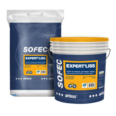 Intonaco di lisciatura - EXPERT'LISS - Sofec - da interno / per cartongesso / in gesso