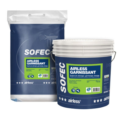 Intonaco di lisciatura - AIRLESS GARNISSANT - Sofec - da interno / per calcestruzzo / liscio