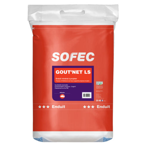 Intonaco di finitura - GOUT'NET LS - Sofec - da interno / per cartongesso / per calcestruzzo