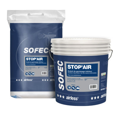 Intonaco di protezione - SOP'AIR - Sofec - di impermeabilizzazione / termoisolante / residenziale