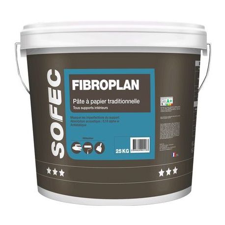 Intonaco decorativo - FIBROPLAN - Sofec - di finitura / deumidificante / da interno