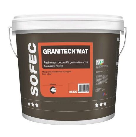 Intonaco decorativo - GRANITECH'MAT - Sofec - sigillante / indoor / per muro
