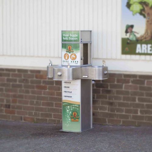 Fontanella per disabili - AQUAFIL PULSE JUNIOR 1200BFFF - CIVIQ - da esterno / in acciaio inossidabile / per spazi pubblici