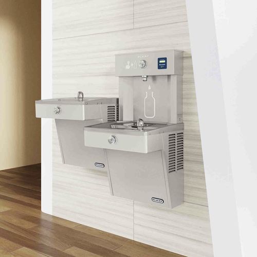 Fontanella da parete - ELKAY® EZH2O - CIVIQ - da interno / in acciaio inossidabile / per spazi pubblici