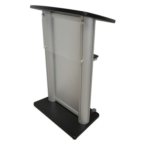 Podio da conferenza - CS2  - Podium pros - con rotelle / in alluminio anodizzato / contract