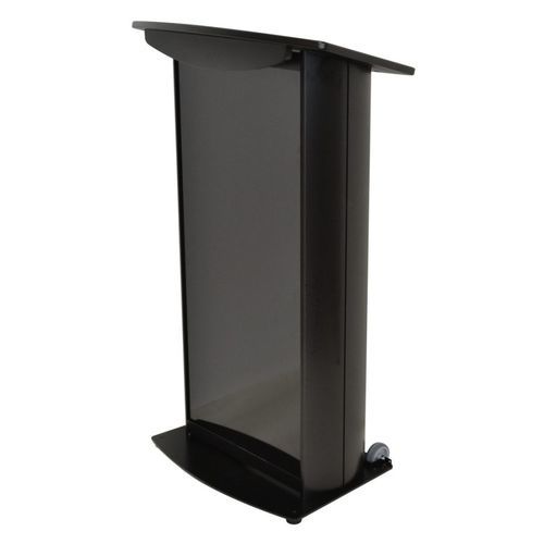 Podio da conferenza - H2 DELUXE - Podium pros - seduto-in piedi / in alluminio / in alluminio anodizzato