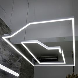 Profilo luminoso ad incasso - LS3360 - COLORS LIGHTING - sporgente / sospeso / a muro
