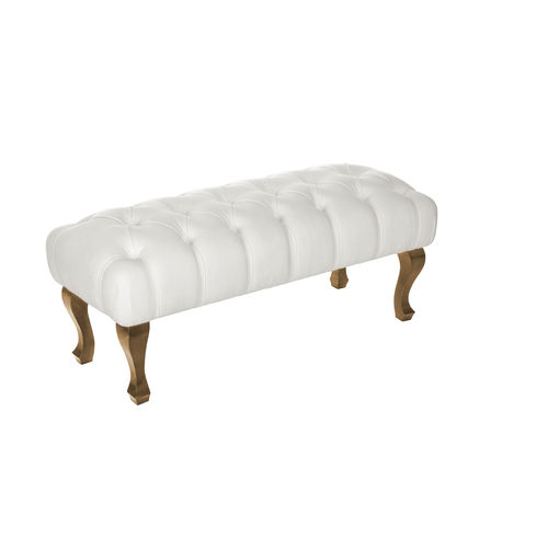 Divanetto imbottito chesterfield - CARTUJA - Ormos - in tessuto / bianco