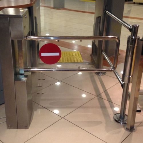 Tornello a mezza altezza - OVT 122 M - Oskar Turnstiles System - per controllo accesso / in acciaio inossidabile / per edifici pubblici
