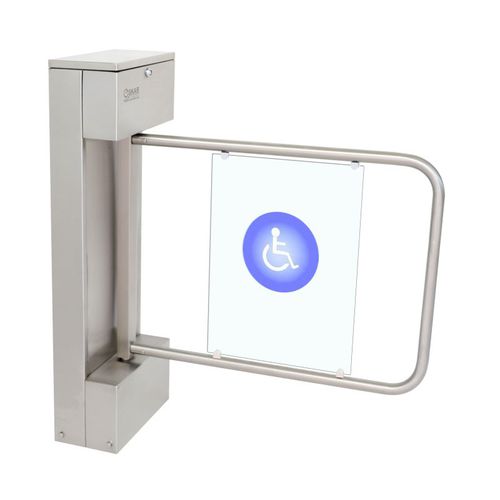Tornello a mezza altezza - OVT 122 MG - Oskar Turnstiles System - per controllo accesso / in acciaio inossidabile / per edifici pubblici