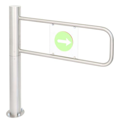 Tornello a mezza altezza - OVT 120 MK - Oskar Turnstiles System - per controllo accesso / in acciaio inossidabile / per edifici pubblici